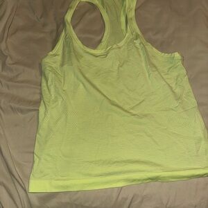 Lululemon Athletica swiftly waist length Neon Yellow Tank Top